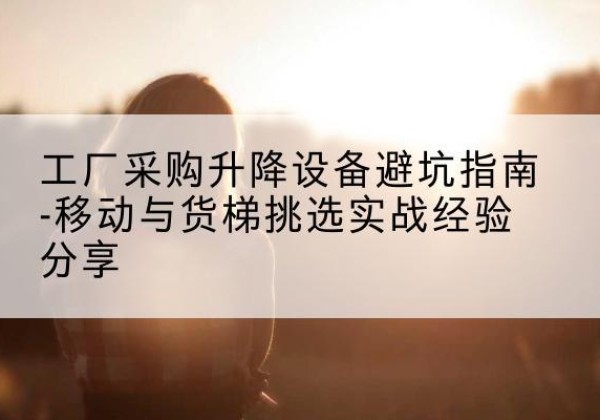 日照移动式升降机怎么选-工厂采购升降设备避坑指南-移动与货梯挑选实战经验分享
